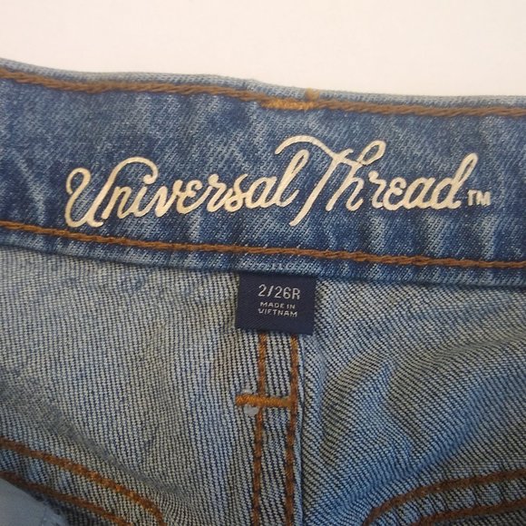 Universal Thread Distressed Vintage Straight Jeans sz 2/26R - Picture 3 of 5